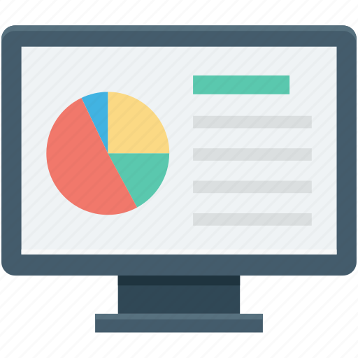 Analytics, graph, monitor, online graph, pie chart icon - Download on Iconfinder