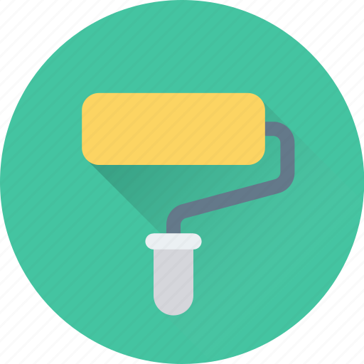 Paint roller, painting, renovation, roller, tool icon - Download on Iconfinder