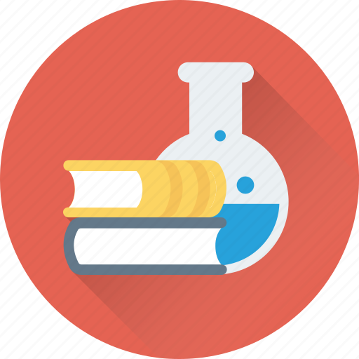 Books, chemistry, flask, lab, study icon - Download on Iconfinder