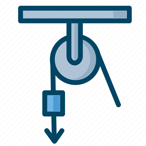 Physics, pulley, science icon - Download on Iconfinder