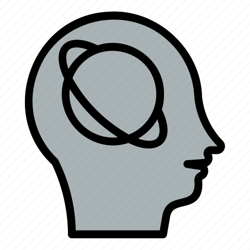 Intelligence, artificil, head, planet, astronomy icon - Download on Iconfinder