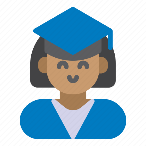 Graduation, women, student, graduate, education icon - Download on Iconfinder