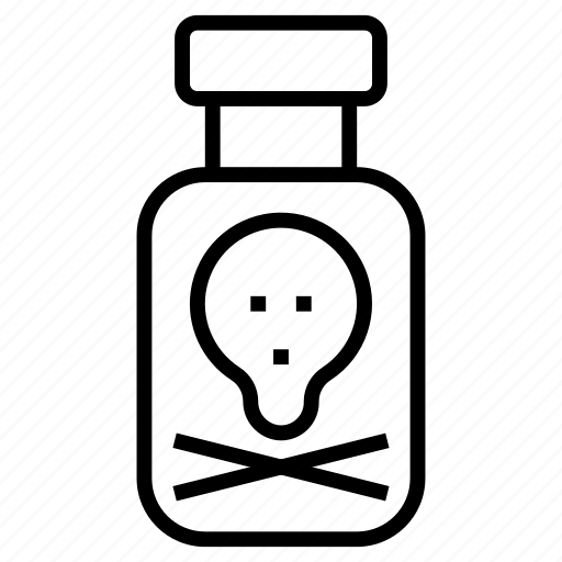 Scary, dangerous, bottle, toxic icon - Download on Iconfinder