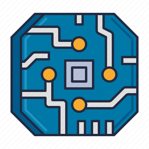 Chip, cybernetics, microchip icon - Download on Iconfinder