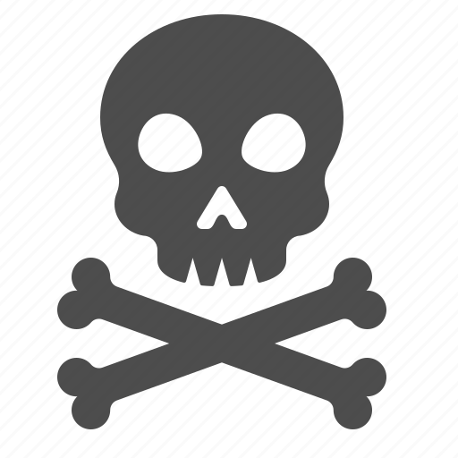 Bones, danger, death, pirate, poison, skeleton, skull icon - Download on Iconfinder