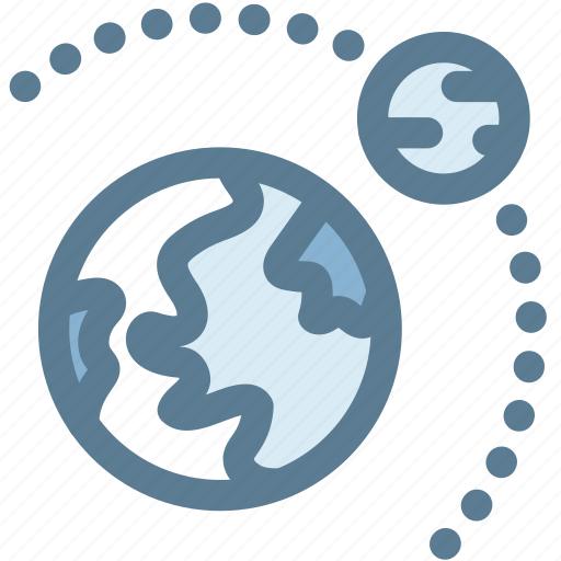 Astronomy, earth, moon, orbits, planets icon - Download on Iconfinder