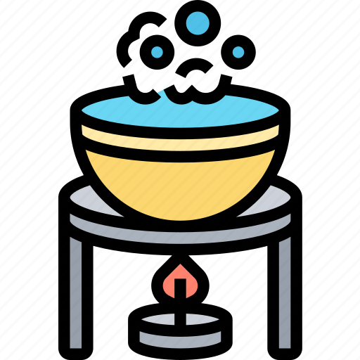 Evaporating, dish, liquids, experiment, heat icon - Download on Iconfinder