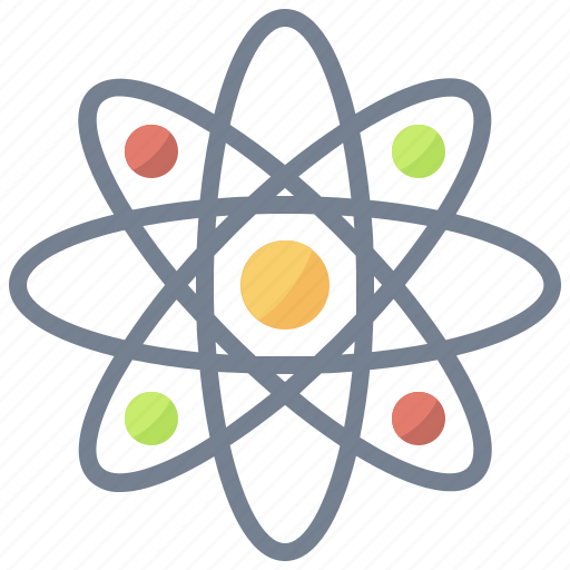 Atom, atomic, education, electron, nuclear, physics, science icon - Download on Iconfinder