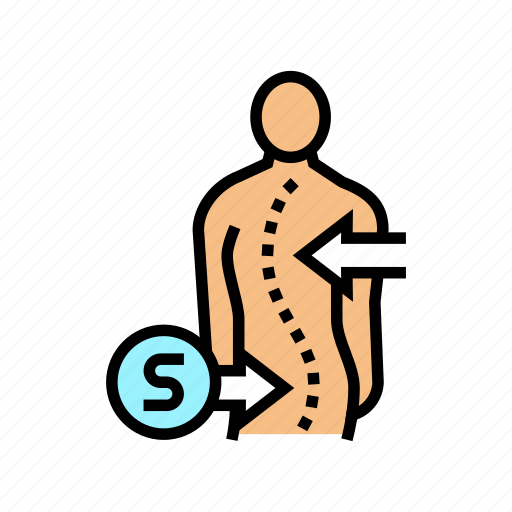 S, shaped, scoliosis, disease, problem, corset, surgery icon - Download on Iconfinder