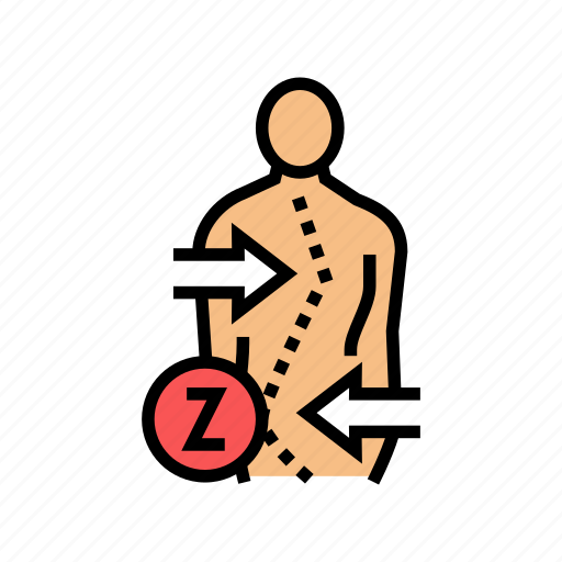 Z, shaped, scoliosis, disease, problem, corset, surgery icon - Download on Iconfinder