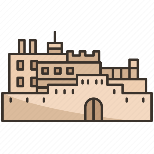 Edinburgh, castle, fort, historic, ancient icon - Download on Iconfinder