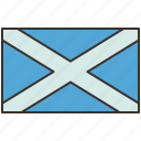 scotland, flag, emblem, sovereign, state