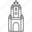 edinburgh, clock, tower, scotland, town 