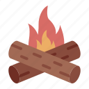 bonfire, campfire, camping, flame, fire, outdoor, scout