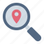 search, location, map, scout, adventure, magnifying glass 