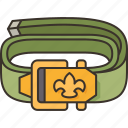 belt, scout, buckle, badge, uniform