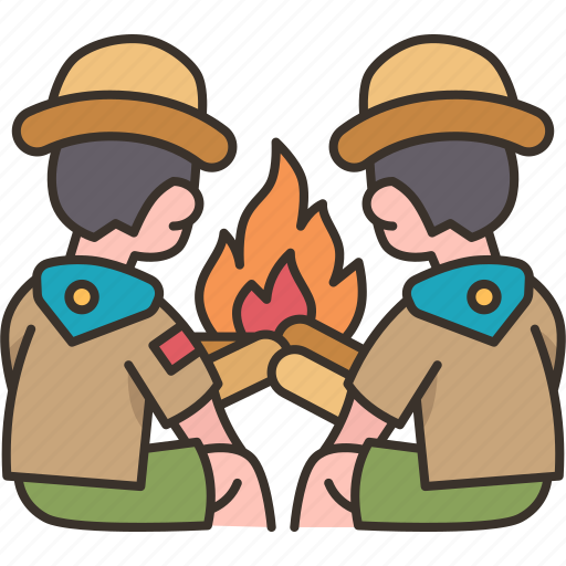 Scout, campfire, bonfire, camping, outdoor icon - Download on Iconfinder
