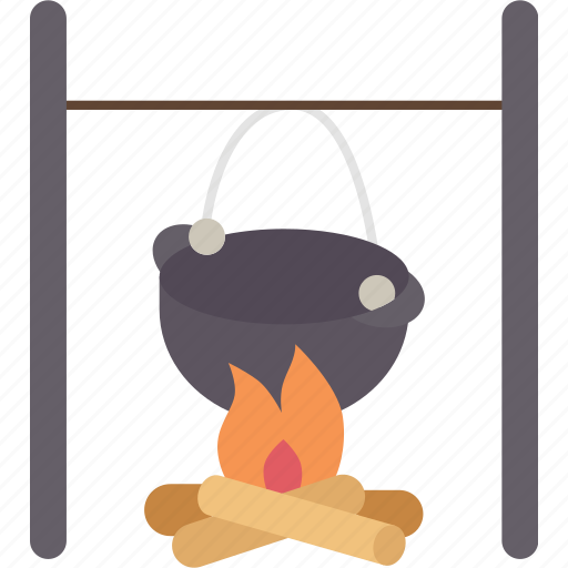 Camp, pot, cooking, camping, activity icon - Download on Iconfinder