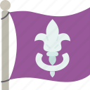 scout, flag, badge, emblem, sign