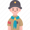 scout, leader, boy, senior, uniform
