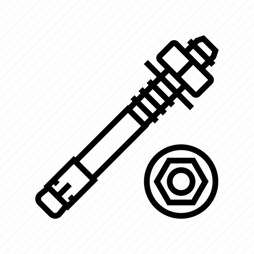 Stud, anchor, screw, bolt, building, accessory, socket icon - Download on Iconfinder