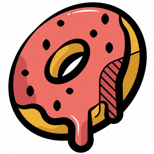 Donut, glazed donut, sprinkle donut, dessert, sweet icon - Download on Iconfinder