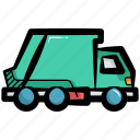 garbage truck, junk truck, bin lorry, recycle truck, bin truck