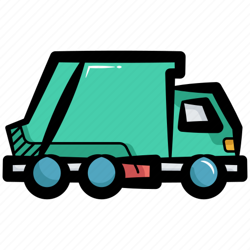 Garbage truck, junk truck, bin lorry, recycle truck, bin truck icon - Download on Iconfinder