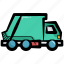 garbage truck, junk truck, bin lorry, recycle truck, bin truck 