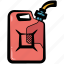 gasoline, fuel, jerrycan, canister, petrol 