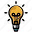 light bulb, bulb, idea, creative, mind 