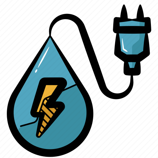 Water energy, water power, hydroelectricity, hydroelectric power, hydropower icon - Download on Iconfinder