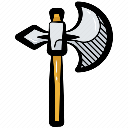 Axe, medieval axe, cleaver, viking axe, halberd icon - Download on Iconfinder