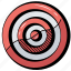 bullseye, dart board, archery target, shooting target, arrow goal, dart 
