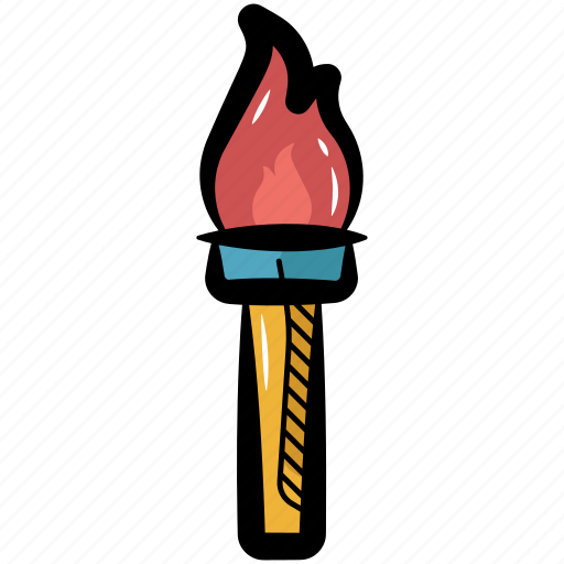 Torch, flambeau, flame, torch flambeau, fire icon - Download on Iconfinder