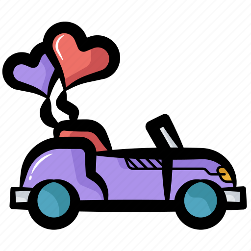 Wedding car, bridal car, wedding ceremony car, car, transportation icon - Download on Iconfinder
