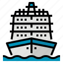 cruiser, cruise, ship, sea, travel