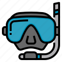 goggles, diving, glasses, mask, scuba