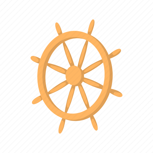 Boat, cartoon, direction, rudder, ship, vessel, wheel icon - Download on Iconfinder