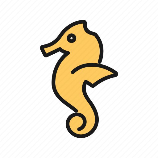 Animal, creature, horse, sea, seahorse, slender icon - Download on Iconfinder
