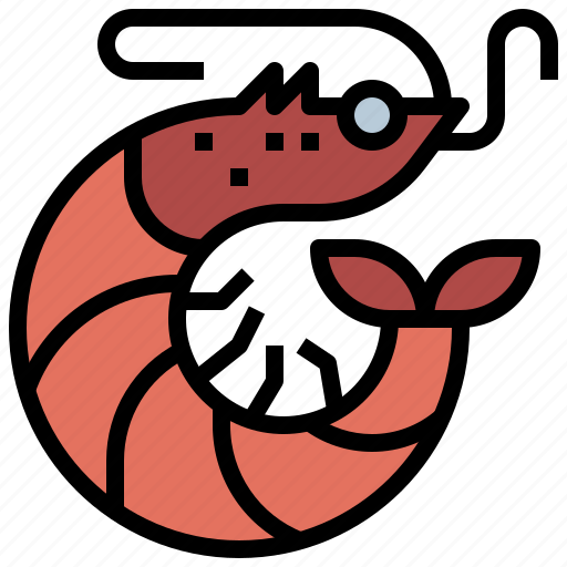 Animal, food, life, sea, seafood, shellfish, shrimp icon - Download on Iconfinder