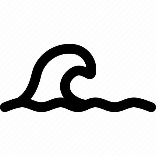 Waves, wave, tsunami, sea icon - Download on Iconfinder