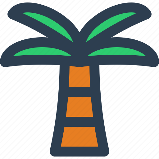 Tree, island, beach, nature, coconut tree icon - Download on Iconfinder