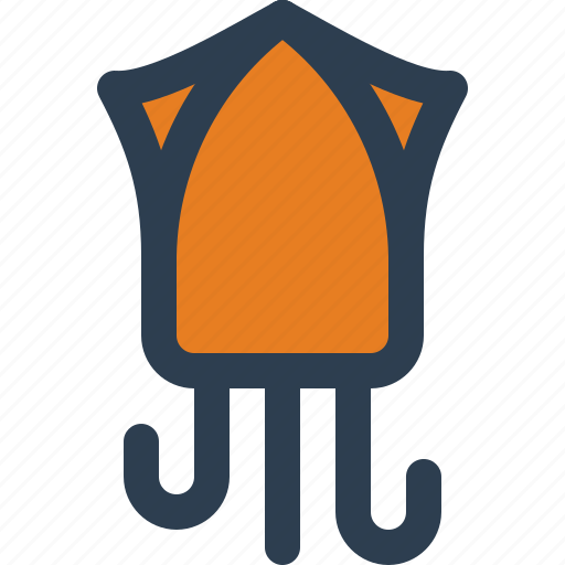 Squid, mollusc, mollusca, animal, fauna icon - Download on Iconfinder