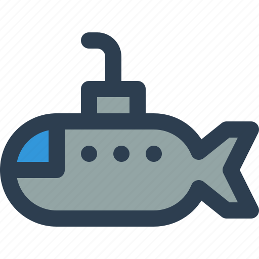 Submarine, marine, transport, transportation, vehicle icon - Download on Iconfinder