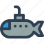 submarine, marine, transport, transportation, vehicle 