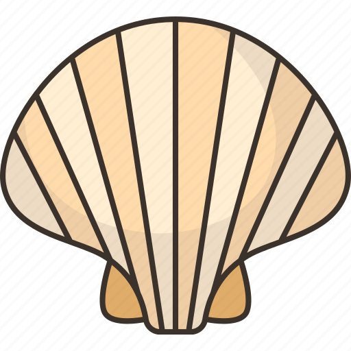 Scallop, seashell, mollusk, animal, seafood icon - Download on Iconfinder