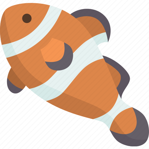 Clownfish, fish, coral, marine, aquarium icon - Download on Iconfinder