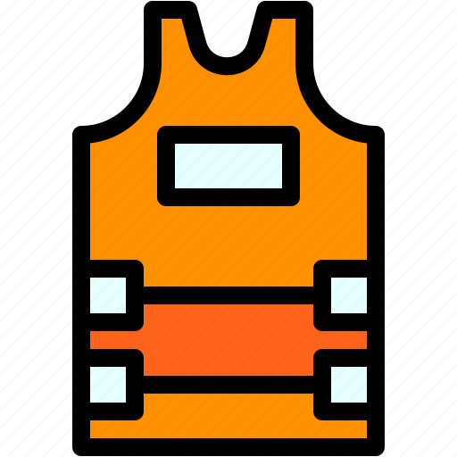 Life, jacket, high, visibility, vest, professions, jobs icon - Download on Iconfinder