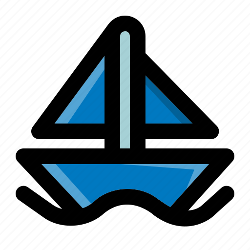 Boat, sail, sailboat, sea, ship, summer., transport icon - Download on Iconfinder